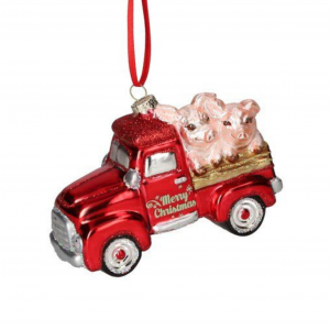CAMION FERMIER AVEC COCHONS